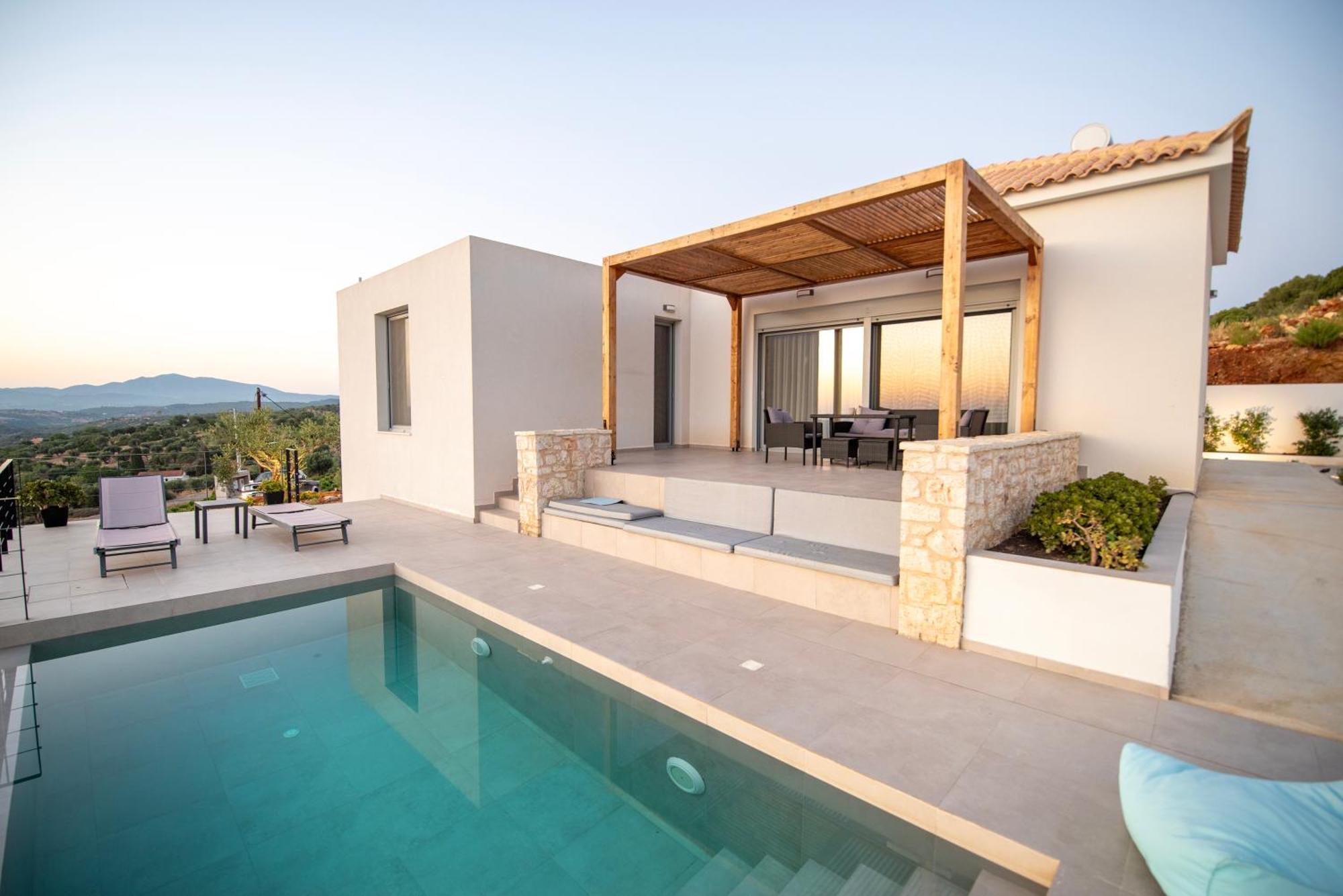 Sunset Luxury Villa Akritokhórion Exterior foto